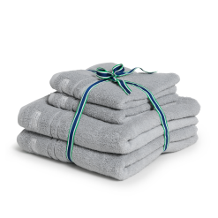 GANT Organic Premium Handduk 4p - Light Grey