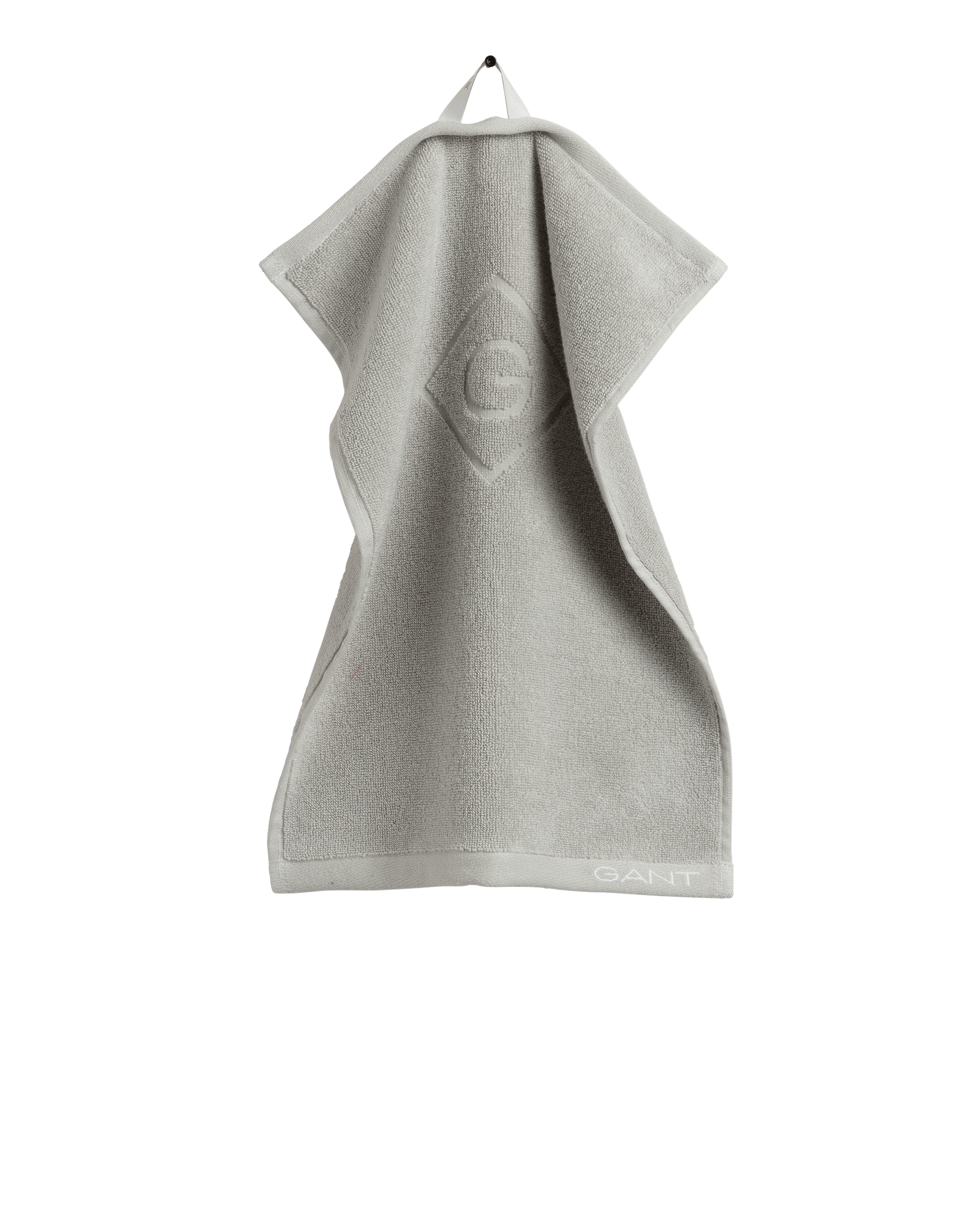 GANT Organic Cotton G Handduk - Light Grey 3 GANT Organic Cotton G Handduk - Light Grey