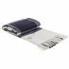 Hastens Hästens Baby Alpaca Throws 1 Hastens Hästens Baby Alpaca Throws -Sängkläder försäljning Hastens luxury alpaca filt navy cream