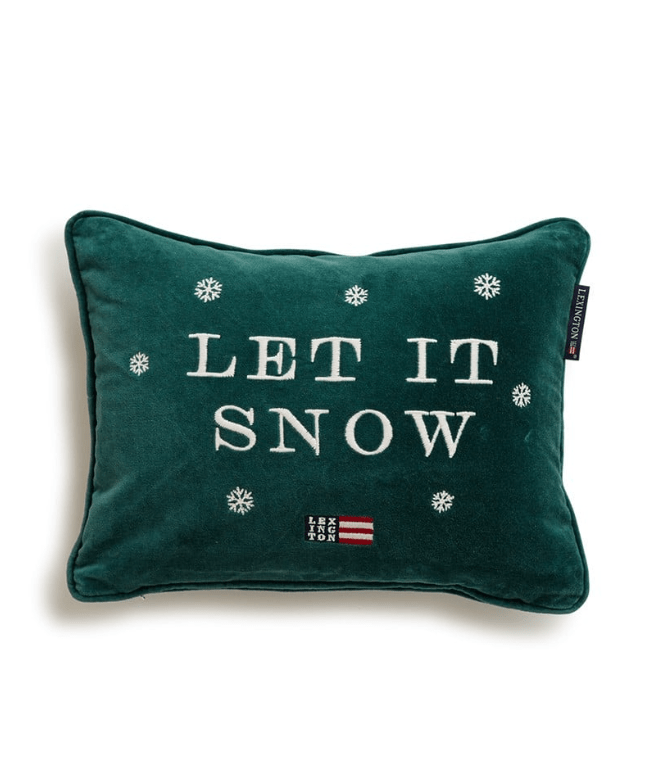 Lexington Let It Snow Cotton Velvet Prydnadskudde 3 Lexington Let It Snow Cotton Velvet Prydnadskudde
