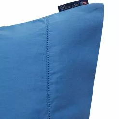 Lexington Blue Washed Cotton Sateen Örngott 10 Lexington Blue Washed Cotton Sateen Örngott -Sängkläder försäljning LexingtonBlueWashedCottonSateenDetailOrngott2