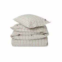 Lexington Checked Cotton Poplin Påslakanset