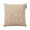 Lexington Logo Cotton Twill Prydnadskudde -Sängkläder försäljning LexingtonLogoCottonTwillPrydnadskuddeBeige