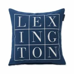 Lexington Logo Cotton Twill Prydnadskudde 6 Lexington Logo Cotton Twill Prydnadskudde -Sängkläder försäljning LexingtonLogoCottonTwillPrydnadskuddeBlue