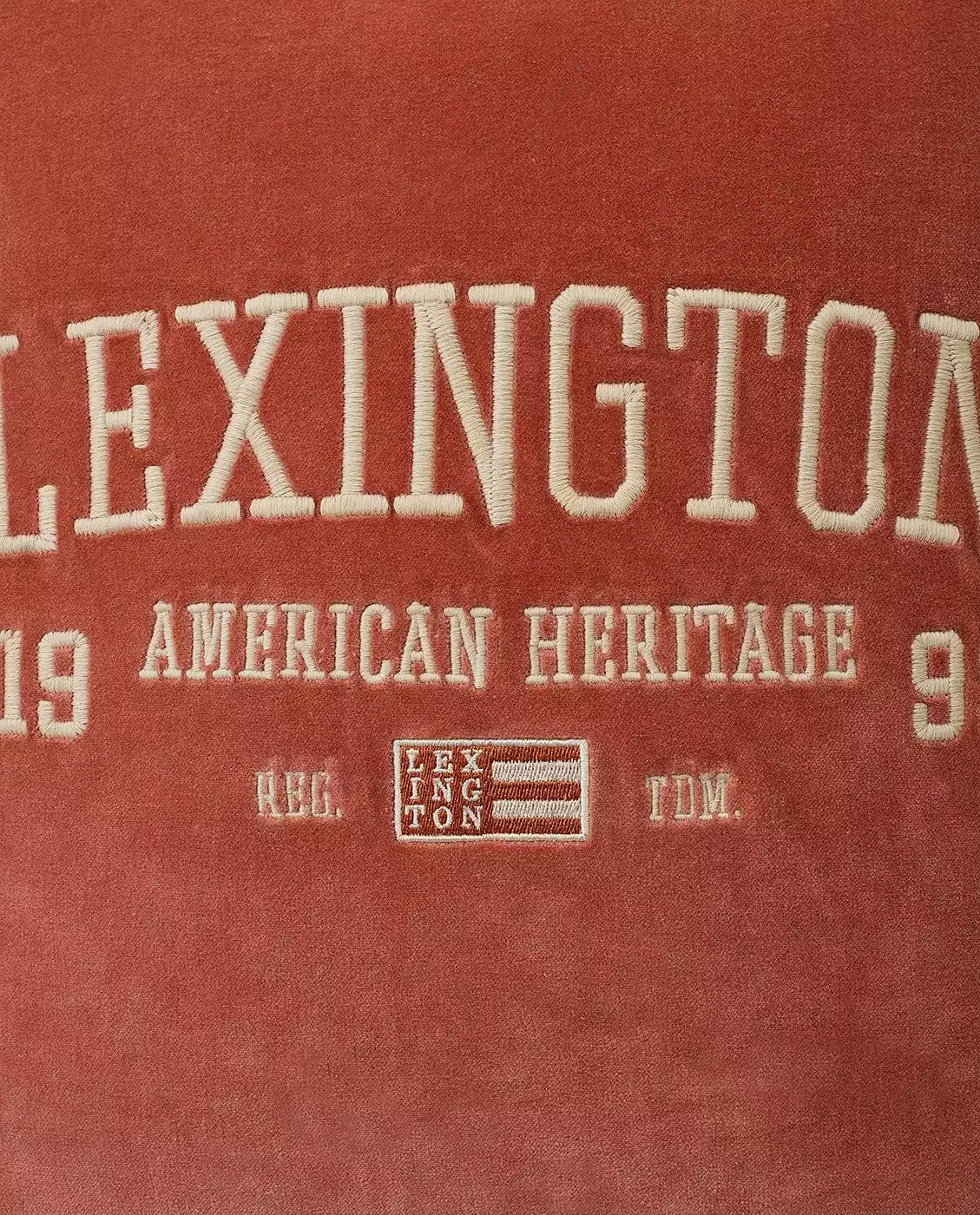 Lexington Logo Message Cotton Velvet Kuddfodral 7 Lexington Logo Message Cotton Velvet Kuddfodral - Bild 5