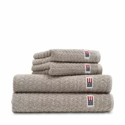 Lexington Cotton/Lyocell Structured Terry Handduk 7 Lexington Cotton/Lyocell Structured Terry Handduk -Sängkläder försäljning TencelStructuredTerryTowelDarkGray