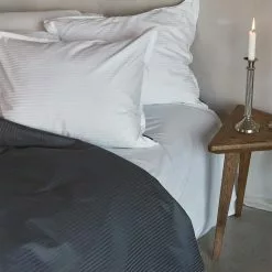 Gripsholm Bamboo Stripe Påslakanset 10 Gripsholm Bamboo Stripe Påslakanset -Sängkläder försäljning baddset bamboo stripe antracit 150x210 50x601 1