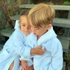 Millenotti Mille Notti Albergo Baby Badrock Vit 7 Millenotti Mille Notti Albergo Baby Badrock Vit -Sängkläder försäljning barnmorgonrock