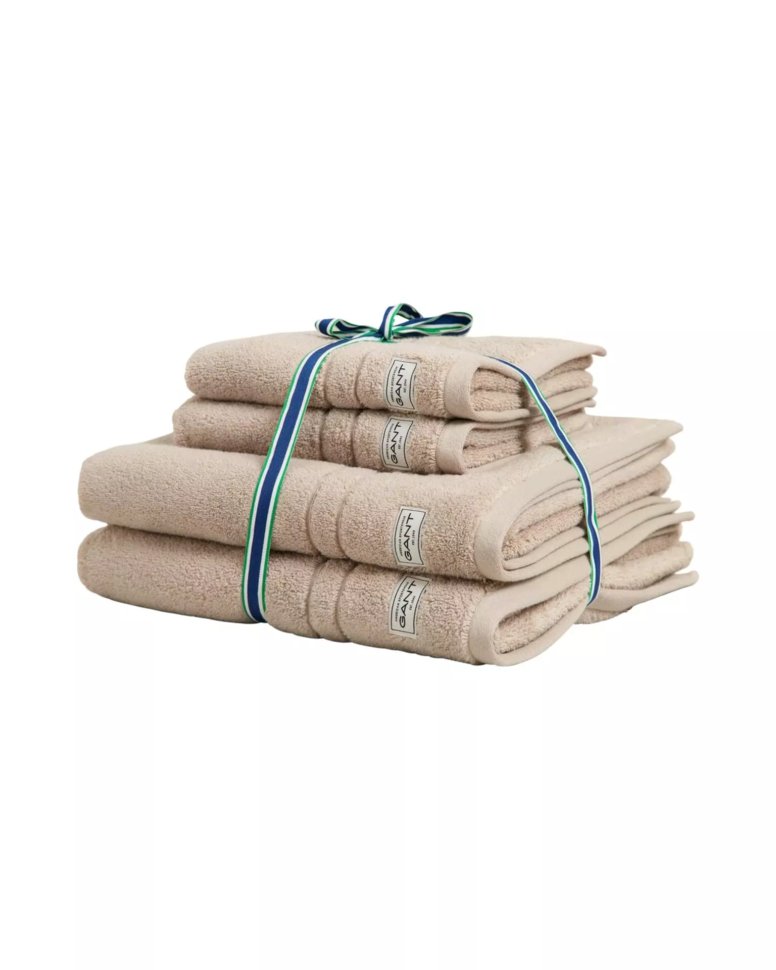 GANT Organic Premium Handduk 4p - Silver Sand 3 GANT Organic Premium Handduk 4p - Silver Sand