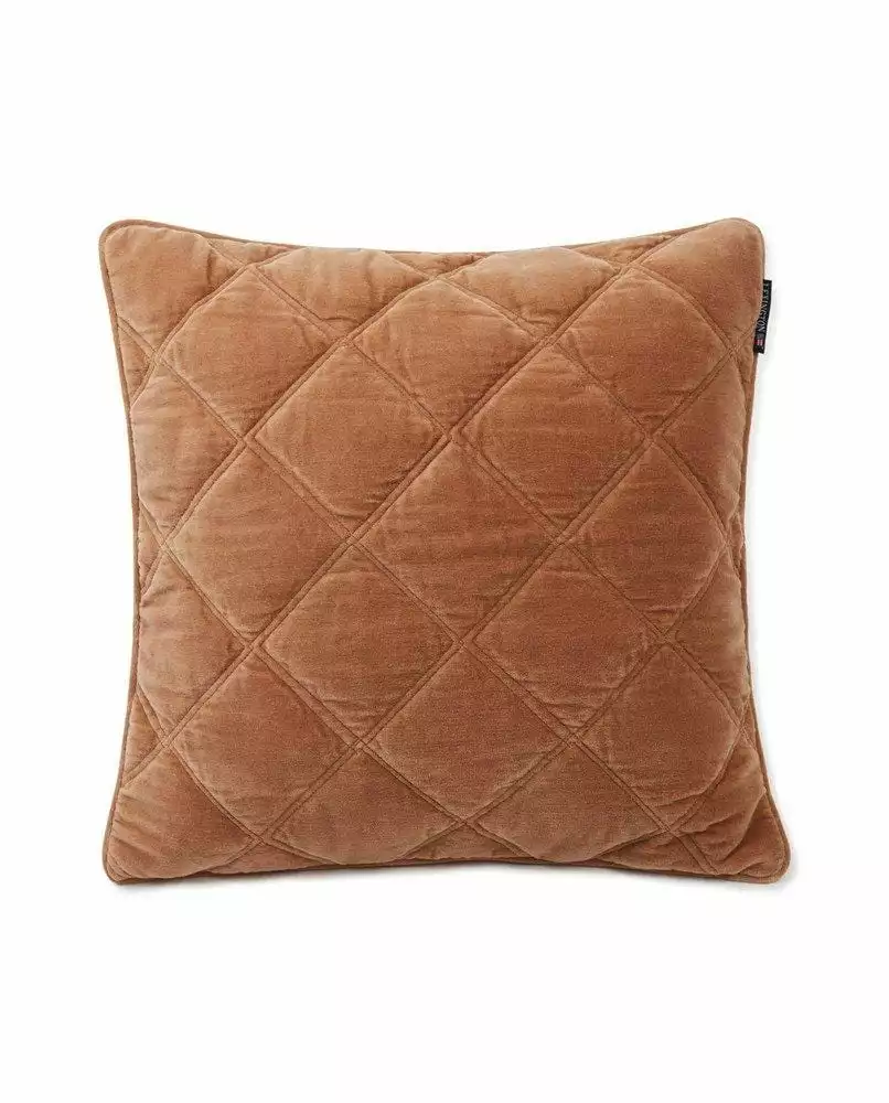 Lexington Quilted Cotton Velvet Prydnadskudde 3 Lexington Quilted Cotton Velvet Prydnadskudde