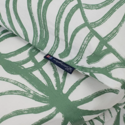 Lexington Printed Cotton Sateen Påslakanset -Sängkläder försäljning printedcottongreen1