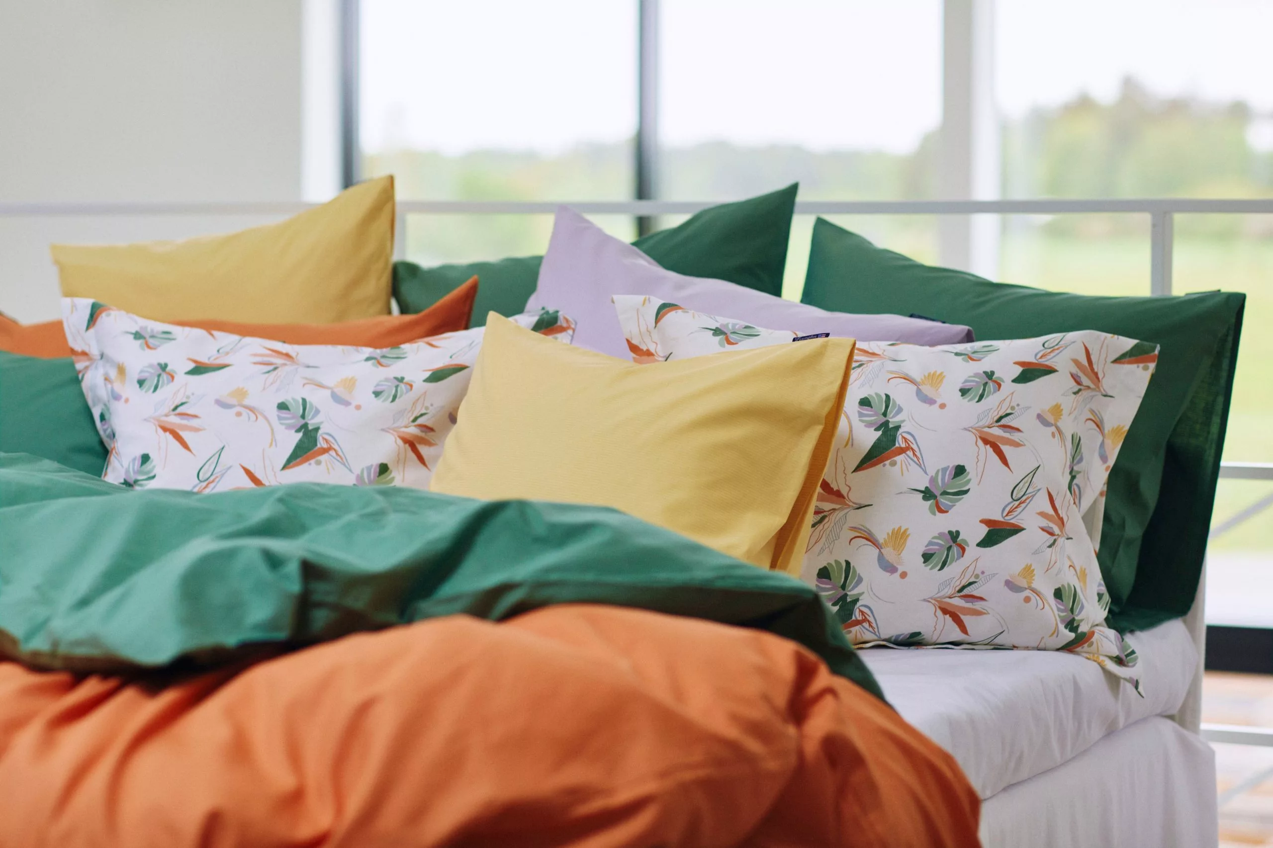 Lexington Multi Color Printed Cotton Sateen Påslakan 5 Lexington Multi Color Printed Cotton Sateen Påslakan - Bild 3