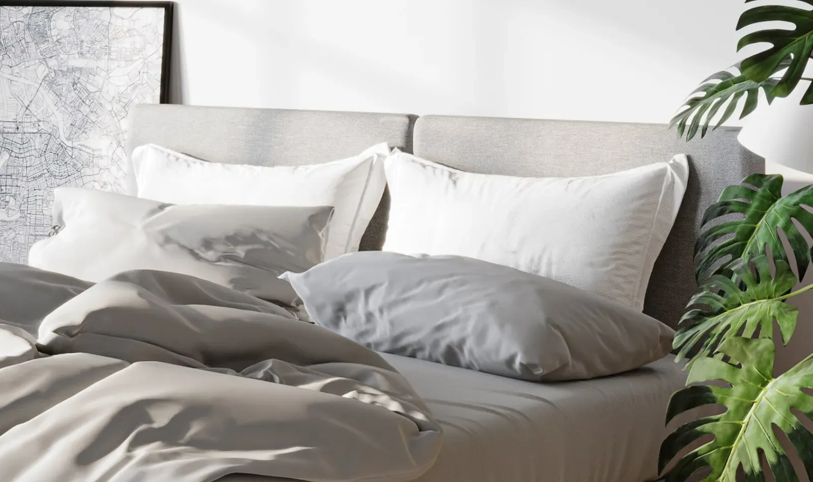 Framsida -Sängkläder försäljning pillow cases grey1